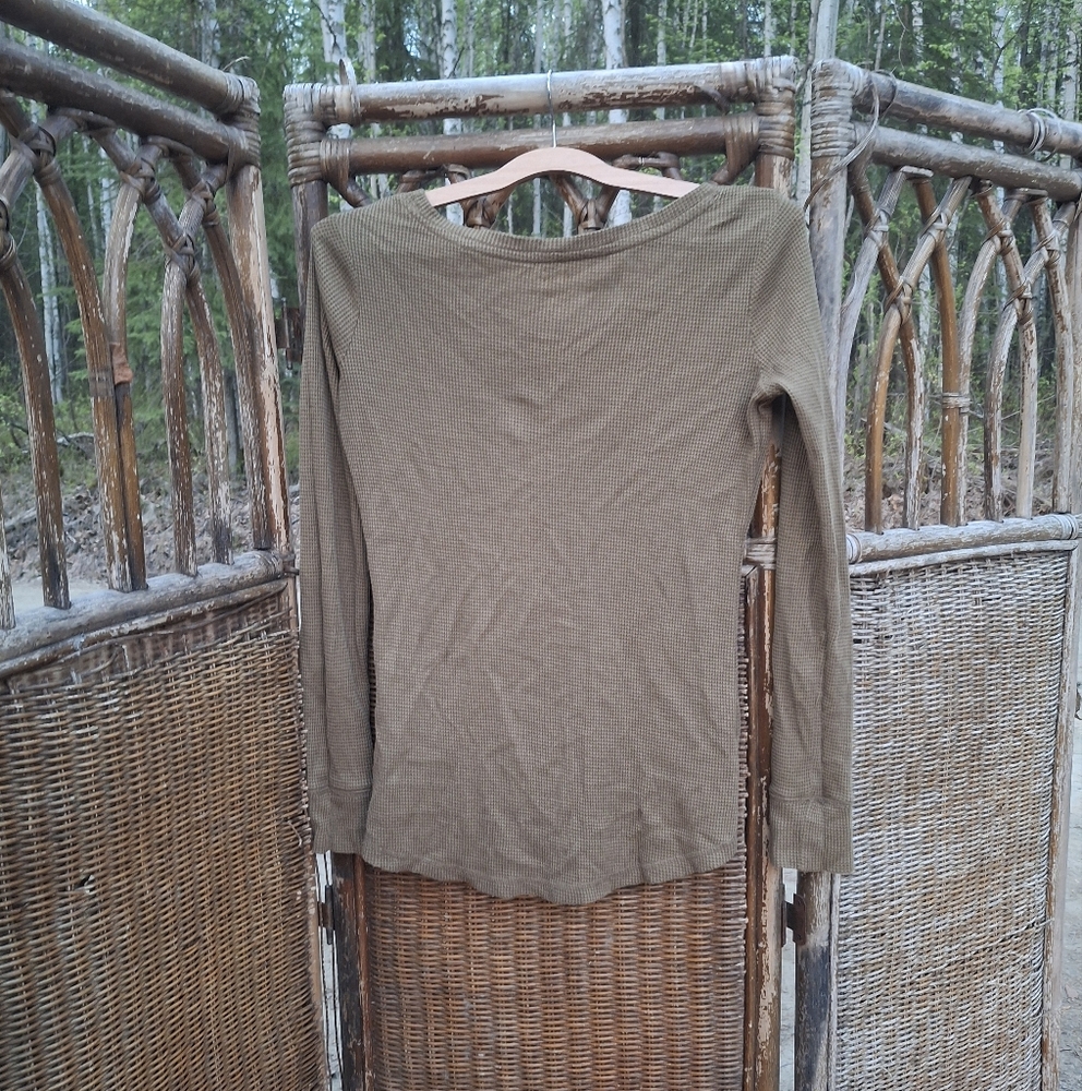 🍀3/15 Brown Long Sleeve Top - Picture 5 of 5